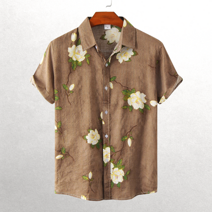Island Time Short-Sleeve Button-Up Shirt