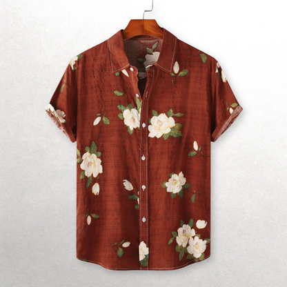 Island Time Short-Sleeve Button-Up Shirt