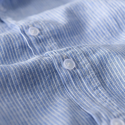 Sunset Shore Hooded Linen Shirt