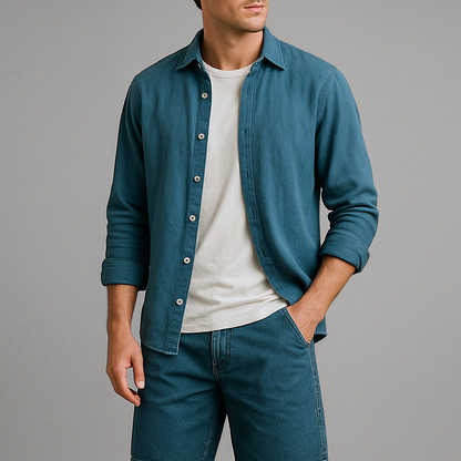 Grayson Breezy Cotton Long-Sleeve Shirt